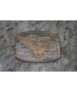 Silver &amp; Gold toned American Eagle in Flight Belt Buckle - $19.99