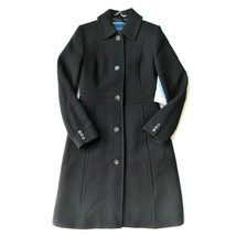 NWT J.Crew Classic Lady Day Coat in Black Italian Doublecloth Wool Thinsulate 00 - £154.80 GBP