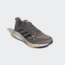 adidas Men&#39;s Supernova + Running Sneakers GX2952 Grey/Black/Orange Size 11M - £68.93 GBP