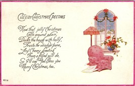 Cheery Christmas Greetings Postcard PC42 - £3.97 GBP