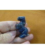 (Y-HOR-RE-564) Rearing blue gray Sodalite HORSE figurine GEMSTONE horses... - $27.32 CAD