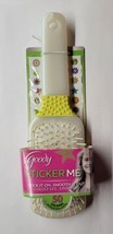 Goody Sticker Me Paddle Hairbrush 50 Stickers Yellow & White - $9.89