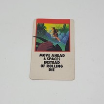 Fireball Island 1986 - ONE card - &quot; Move Ahead 6 Spaces&quot; Mattel Replacem... - $14.84