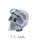 Chrome Biker Skull Universal Gear Shift Knob Lever Handle Column Floor S... - $643.06 MXN