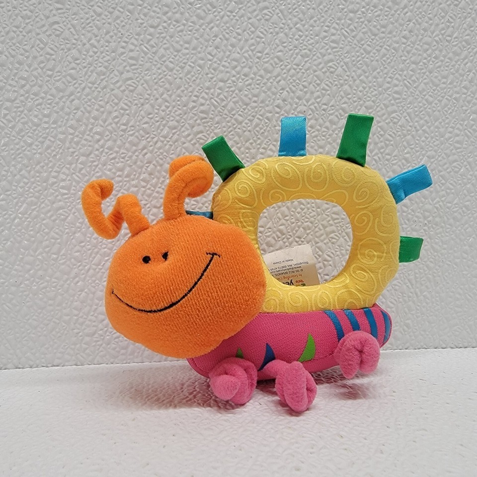 The First Years Learning Curve Baby Rattle Plush Toy Bug Snail Multicolor - $15.06