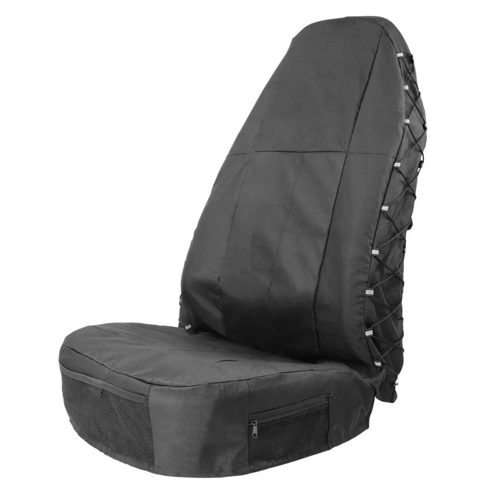 Car Front Seat Covers Auto Seat Protector with Seat Back Organizer Outdoor - £32.04 GBP