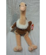 TY Beanie Baby STRETCH THE OSTRICH 11&quot; Plush STUFFED ANIMAL Toy 1997 - £11.87 GBP