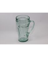 Coca Cola Handled Mug Heavy Green Glass  6-1/2&quot; Tall - $126.36 MXN