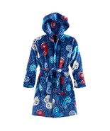Climate Smart Boy&#39;s Hooded Video Game Luxe Fleece Robe - $18.55+