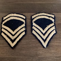 ORIGINAL US ARMY WWII E7 PLATOON SERGEANT CHEVRONS             FIRST CLASS  - £15.73 GBP