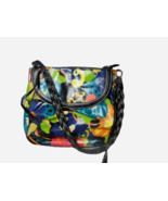 Plum Brand Multicolored Fabric Shoulder Handbag Purse Braided Strap Orga... - £8.16 GBP