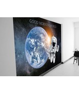 Outer Space Earth Sun Astronaut Wall Mural Peel and Stick - $27.37 CAD+