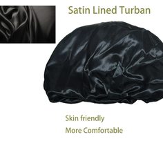 Tassel Turban for Men Halo Turban Head Wraps for Men Women Satin Lined Head Wrap - £14.33 GBP