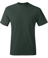 Hanes Men&#39;s EcoSmart Crewneck T-Shirt, Color Forest Size XL - £15.73 GBP