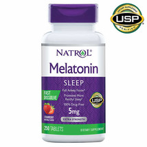 Natrol Melatonin 5 mg Fast Dissolve Tablets, 250 Tablets - $21.99