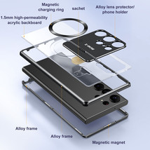 Metal+hard Flip back cover Case For Samsung S23/S22/21 Ultra - £88.11 GBP