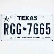 United States Texas Lone Star Passenger License Plate RGG 7665 - £7.40 GBP