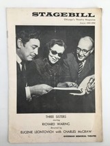 1963 Stagebill The Goodman Theatre Richard Waring in Three Sisters - £15.10 GBP