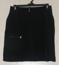 Excellent Womens Coral Bay Golf Long Black Skort Size 8 - £18.92 GBP