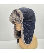 Banana Republic Trapper Hat Women&#39;s L/XL Blocked Quilte Midnight Navy - $635.36 MXN