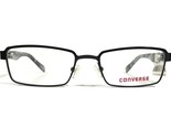 Converse K012 BLACK Kinder Brille Rahmen Grau Rechteckig Voll Felge 47-1... - $32.35