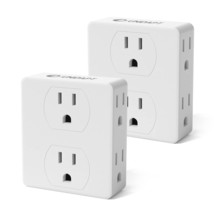 Multi Plug Outlet Splitter, Multiple Outlet Extender Adapter With 6 Elec... - $25.99