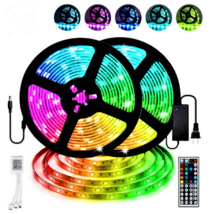 Light Strip Lights Flexible Waterproof 12 Volt RGB 5050 SMD Remote Neon Tape 16 - £55.75 GBP