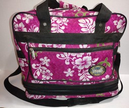 Hawaii Spirit Expandable Travel Duffle Rolling Bag Pink - $28.50