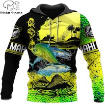 Mahi Mahi Fishing 3D All Over Printed Mens Autumn Hoodie Sweatshirt Unisex Stree - £77.43 GBP