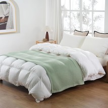 Mehgy Sage Green Throw Blanket For Couch, Extra Soft Cozy Cable Knit Throw - £35.12 GBP