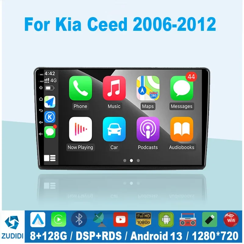for Kia Ceed ED 2006-2012 Car Radio Stereo IPS Screen Autoradio 2din Multimedia - £101.16 GBP+