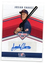 JOSIAH CHAVEZ Signed 2018 Panini Stars &amp; Stripes USA Baseball Autograph ... - $4.99
