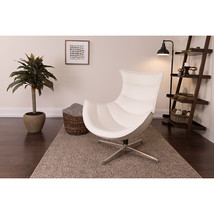 White Leather Cocoon Chair ZB-32-GG - £451.88 GBP