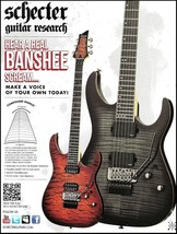 Schecter Guitar Research 2013 Banshee Series advertisement 8 x 11 ad print - £3.38 GBP