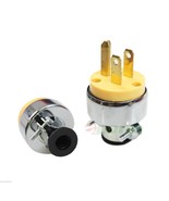 Lot of 2 Replacement 3-Prong Male Electrical Plug Heavy-Duty - $8.59