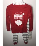 CARTER&#39;S Sleepwear Santa&#39;s Helper Christmas 2-Piece 24 Months BABY Shirt... - £10.82 GBP