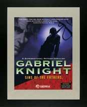 Gabriel Knight, Sins of the Fathers - Game Advert - Framed Picture - 11&quot; x 14&quot; - £26.50 GBP