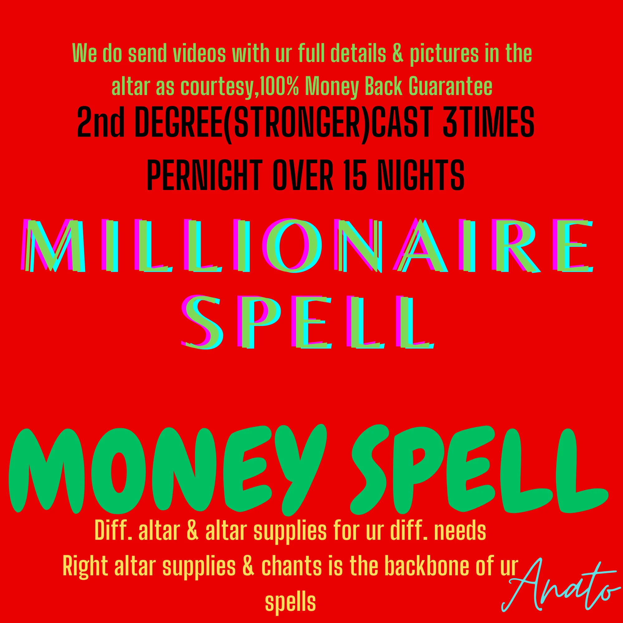 Money Spell, Money Luck, Tarot Reading Fortune Spell Psychic Reading Fas... - £495.97 GBP