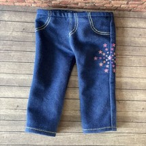 American Girl Doll “Fashion Show” Skinny Jeans Blue Denim Star Pants For 18” - £11.84 GBP