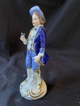 antique german sitzendorf porcelain. `boy with flower. Marked bottom - £61.79 GBP