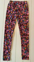Lularoe Leggings Yoga Pants Pink Multicolor Floral - £10.63 GBP
