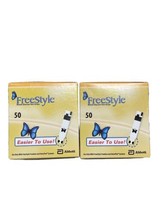 Freestyle Blood Glucose Test Strips - Pack of 50 - 2 Boxes - 100 Total - £65.84 GBP