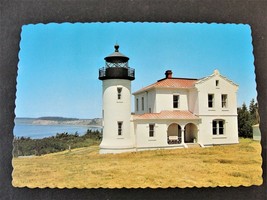 Old Lighthouse, Whidbey Island, Washington-1980s Unposted Postcard. - £7.16 GBP