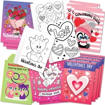 Valentines Day Coloring Books for Kids Bulk Pack of 20 Small Color Booklets in 5 - £19.82 GBP