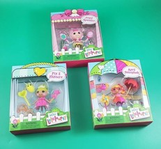 3 Mini Lalaloopsy Doll Lot: Jewel Sparkles Pix E. Flutters April Sunsplash NIP - £12.06 GBP