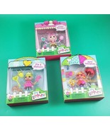3 Mini Lalaloopsy Doll Lot: Jewel Sparkles Pix E. Flutters April Sunspla... - £12.06 GBP