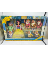 Vintage Snow White &amp; The Seven Dwarfs Color Changing Doll Figure Set Dis... - £59.75 GBP