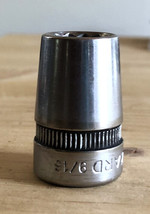 Vintage WIZARD 12 Point 9/16&quot; Socket 1/2&quot; Drive H2660 D  Made in USA - $8.50