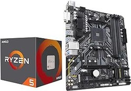 INLAND AMD Ryzen 5 4500 6-Core 12-Thread Unlocked Desktop Processor Bundle with  - £260.84 GBP