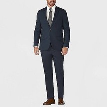 Men&#39;S Tailored Fit Premium Stretch Suit Jacket - Blue 36R - £49.58 GBP